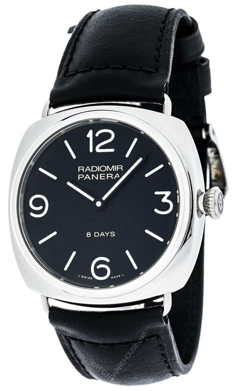 panerai radiomir black seal 8 days acciaio 45mm men's watch|radiomir black seal price.